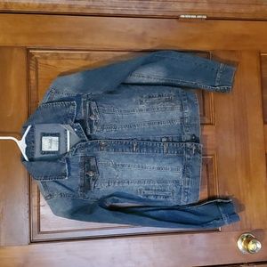 Mudd Brand Distressed Denim Jeans Jacket Sz S